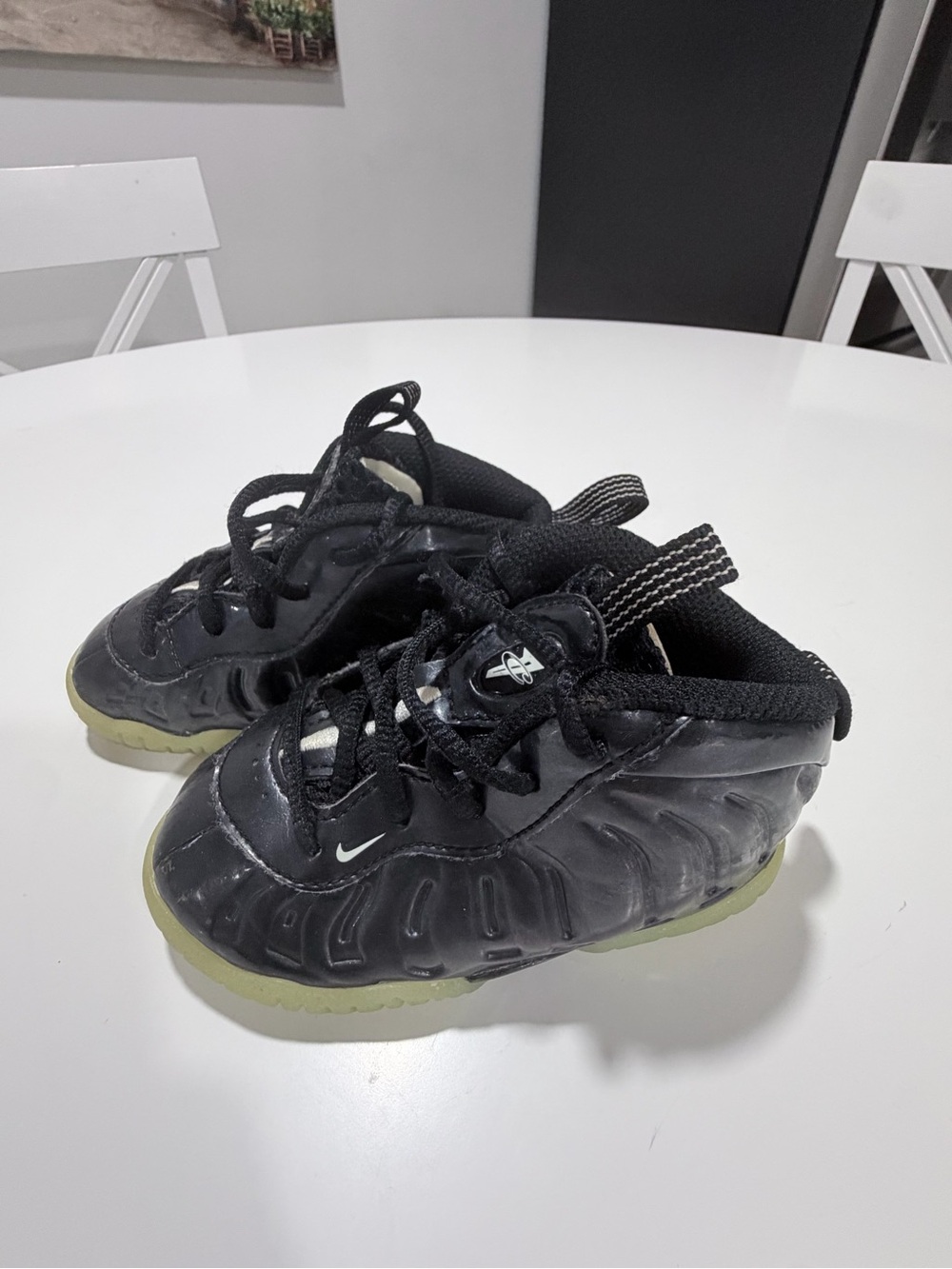 Baby Nike Black foamposite Sneakers
